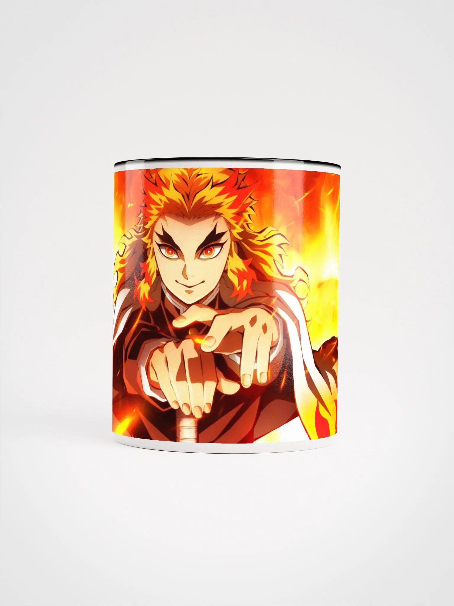 Flaming Demon Slayer Ceramic Mug - Premium Anime-Inspired Coffee Mug product image (5)