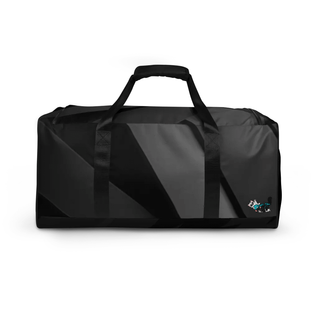 Black/Grey Steel look All-Over Print Duffle Bag : Luigi & Ariel Logo product image (4)