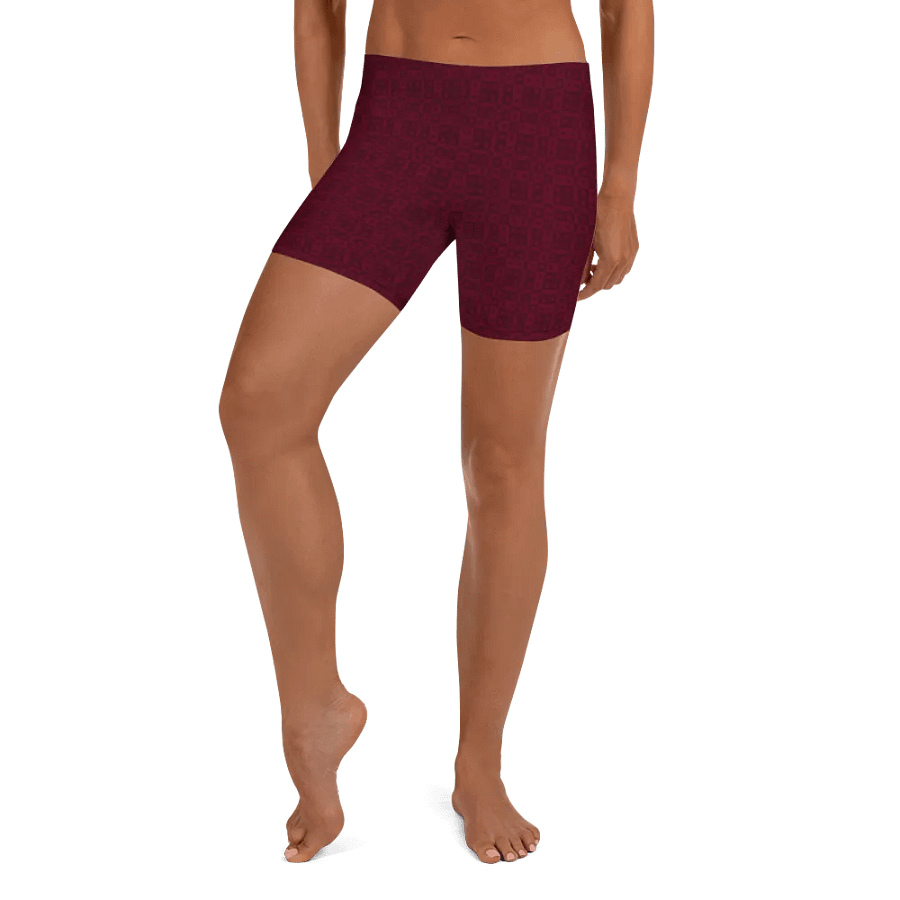 Yoga Shorts in Burgundy product image (2)