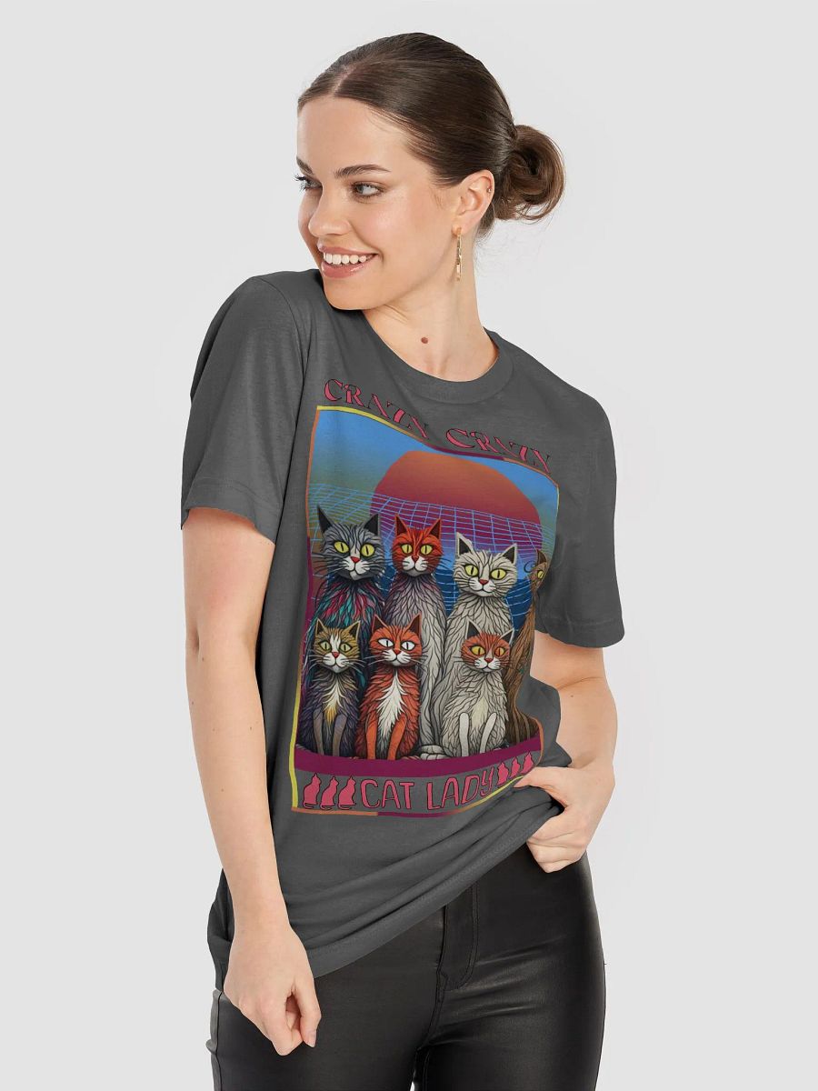 Crazy Crazy Cat Lady Retro T-Shirt product image (4)