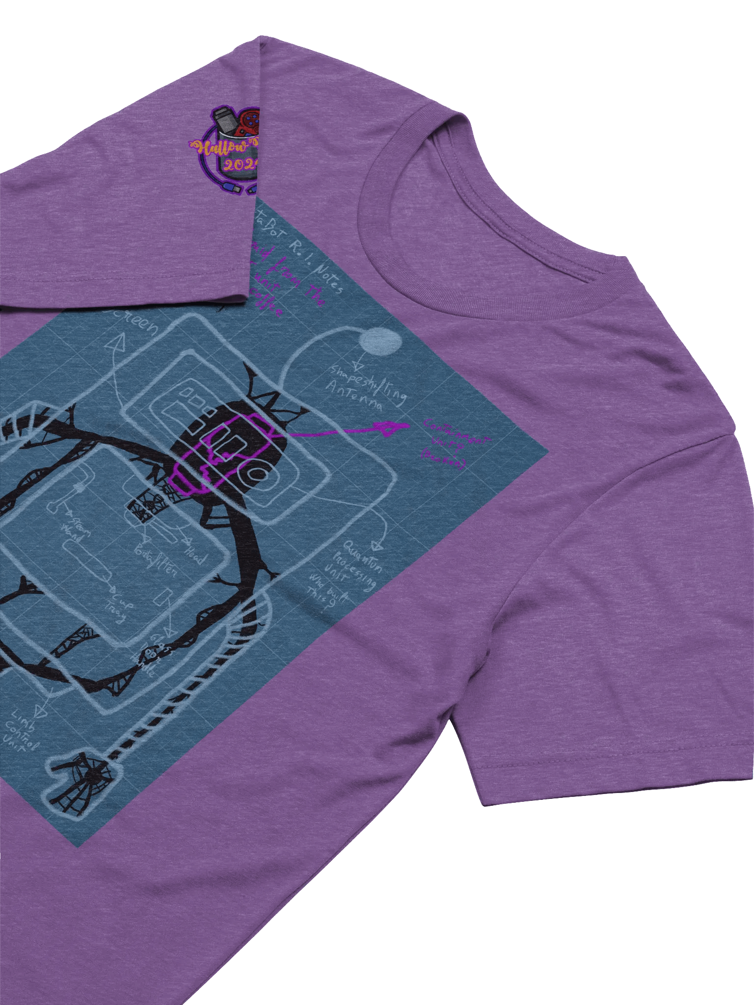 Barista Bot Blueprint Shirt - HallowBean 2024 product image (12)