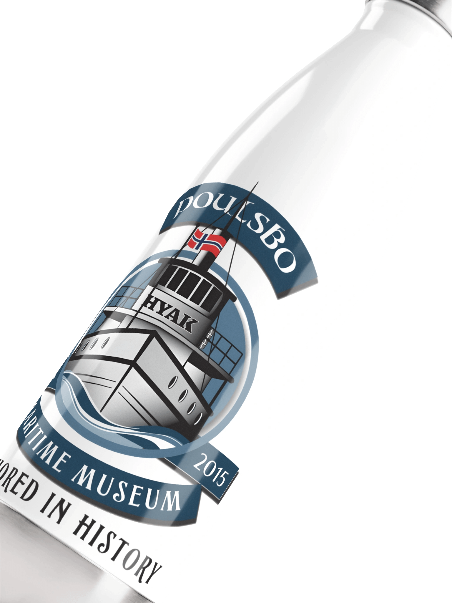 Hyak Maritime Museum Stainless Steel Water Bottle product image (5)