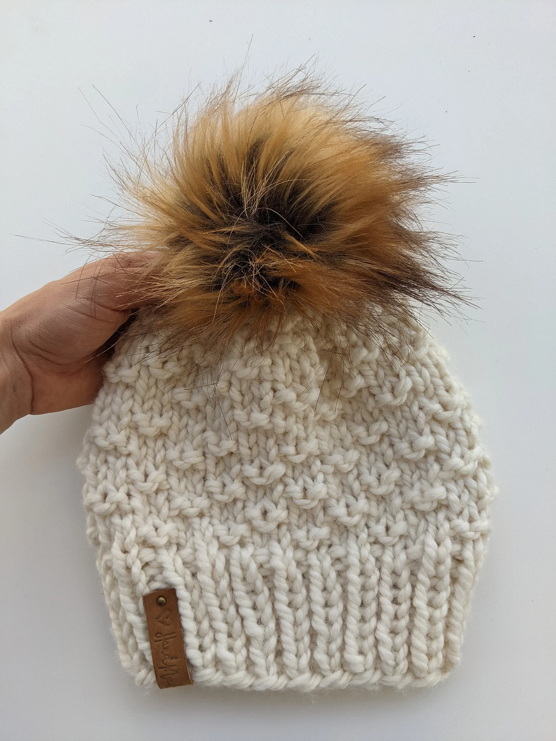 Raindrops Bulky Hat Knitting Pattern product image (8)