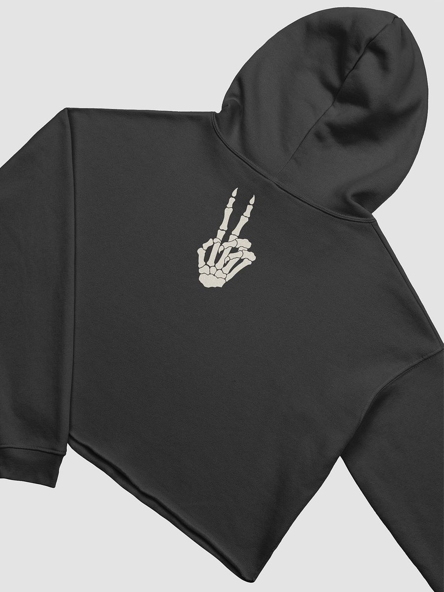Peace Fleece Crop Hoodie (No sleeve graphics) product image (4)