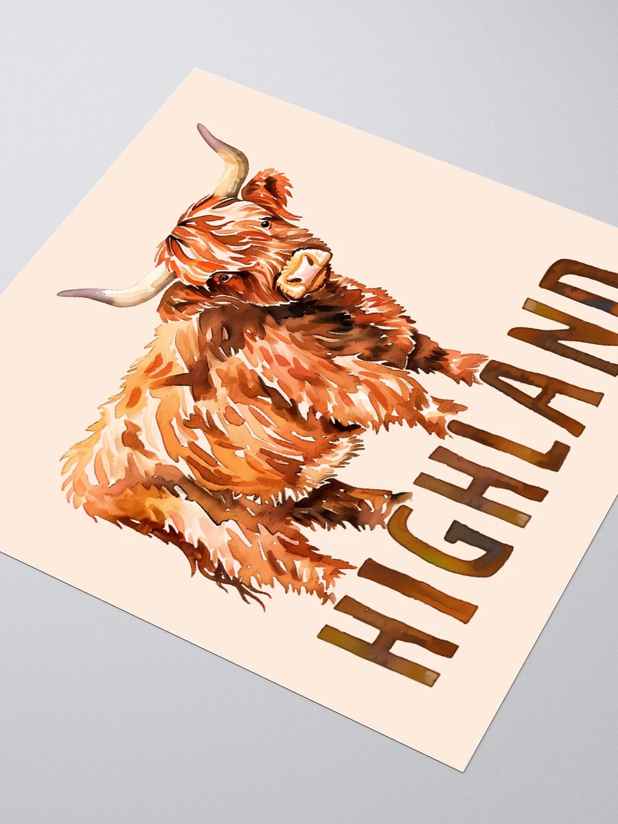 Highland Cow Sticker product image (3)