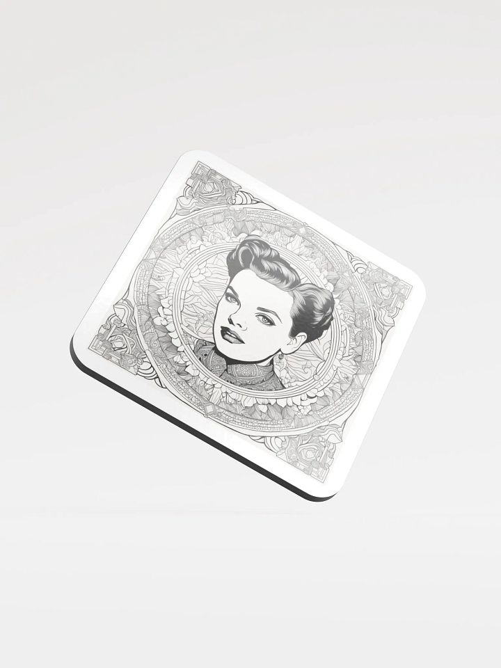 Ornate Femme Fatale Cork Coaster product image (1)