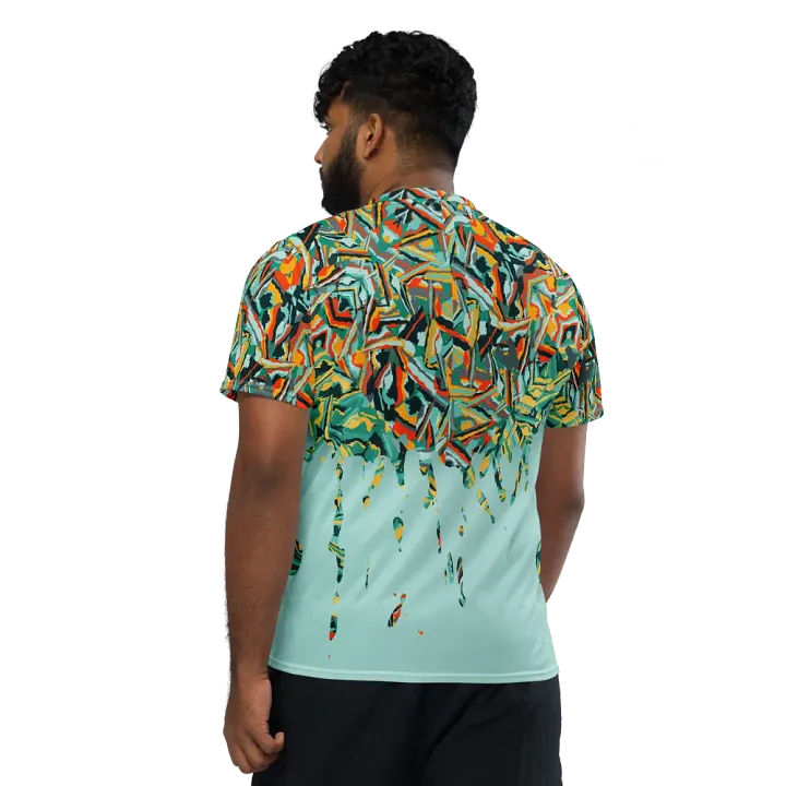 Colorful Destruction | Recycled Unisex Sports Jersey product image (2)