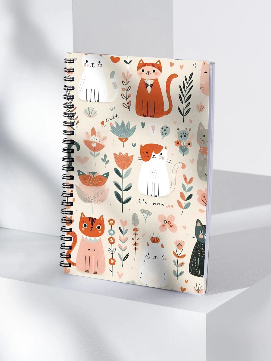 Whimsical Cats Spiral Notebook product image (4)