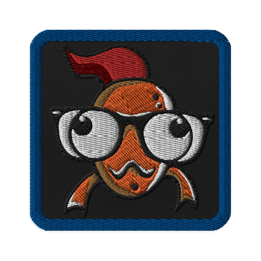 FEESH Logo Square Patch [blue border] product image (2)