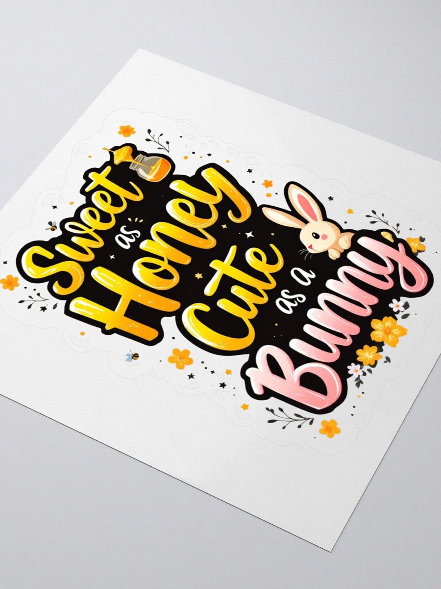 Sweet as Honey Cute as a Bunny Kiss Cut Stickers product image (7)