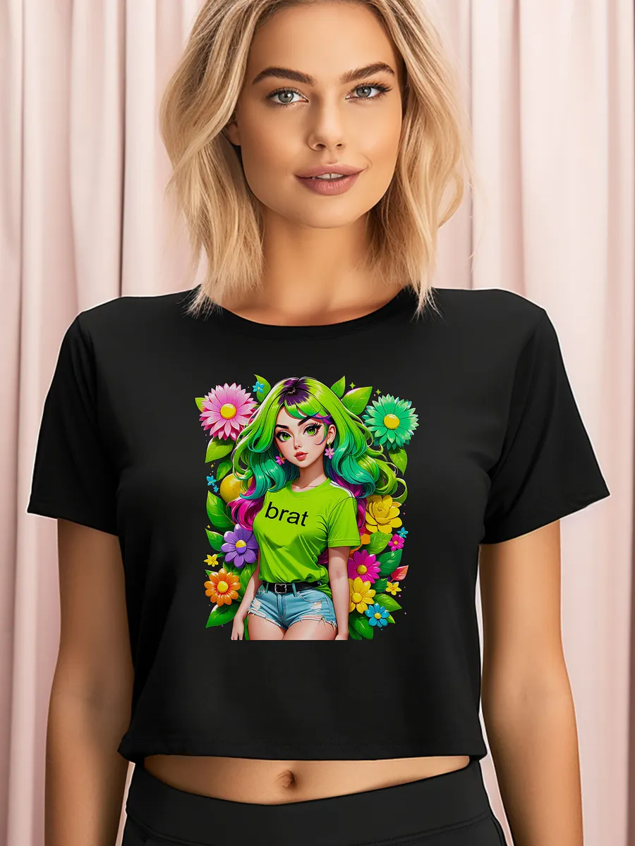 Brat Girl v3 - AS Colour Women's Premium Crop Top product image (1)