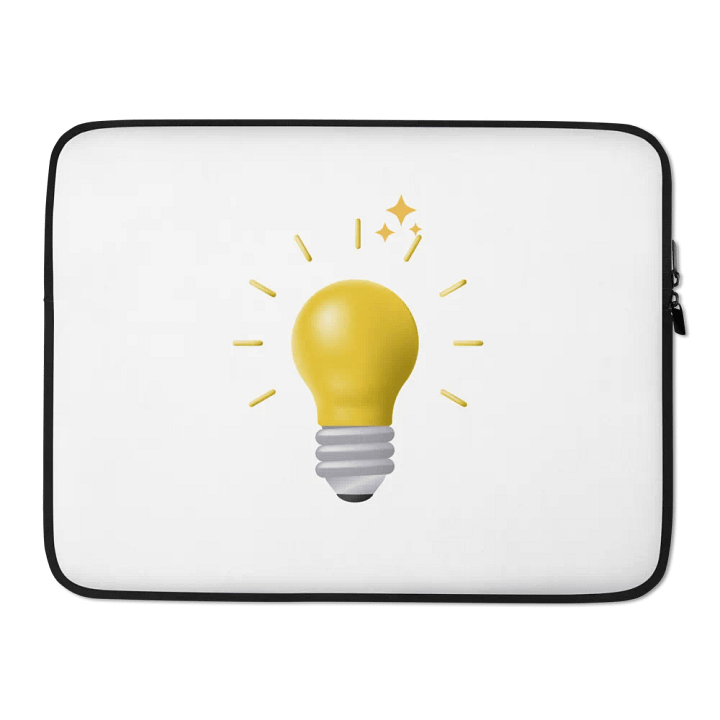 Glowing Lightbulb Laptop Sleeve product image (2)