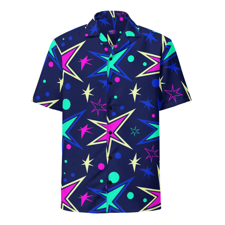 Stranger Stars Short Sleeve Hawaiian Button up product image (1)