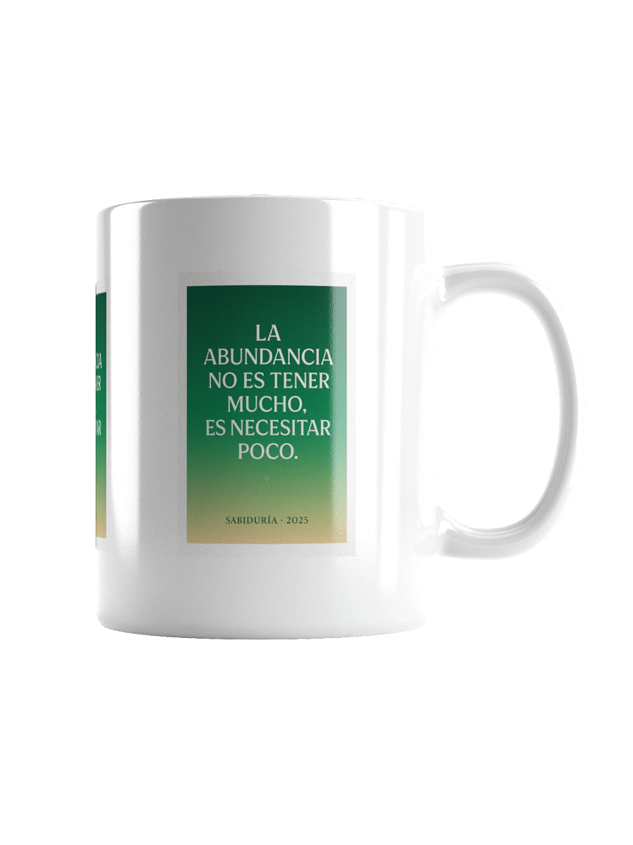 TAZA ultra-premium sobre abundancia y minimalismo con gradiente verde-dorado product image (5)