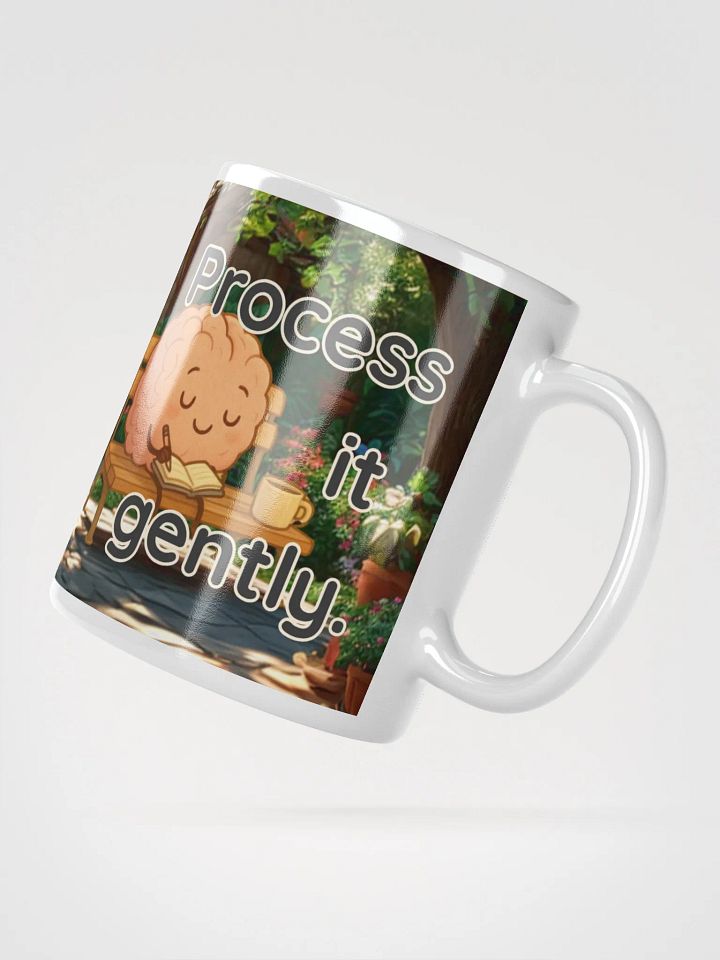 Feel It Fully Process It Gently - Kawaii Mindfulness Mug product image (2)