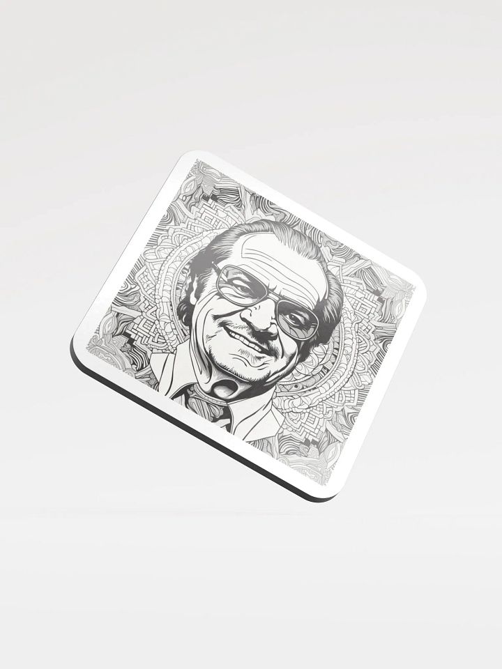 Geometric Gentleman Cork Coaster product image (1)