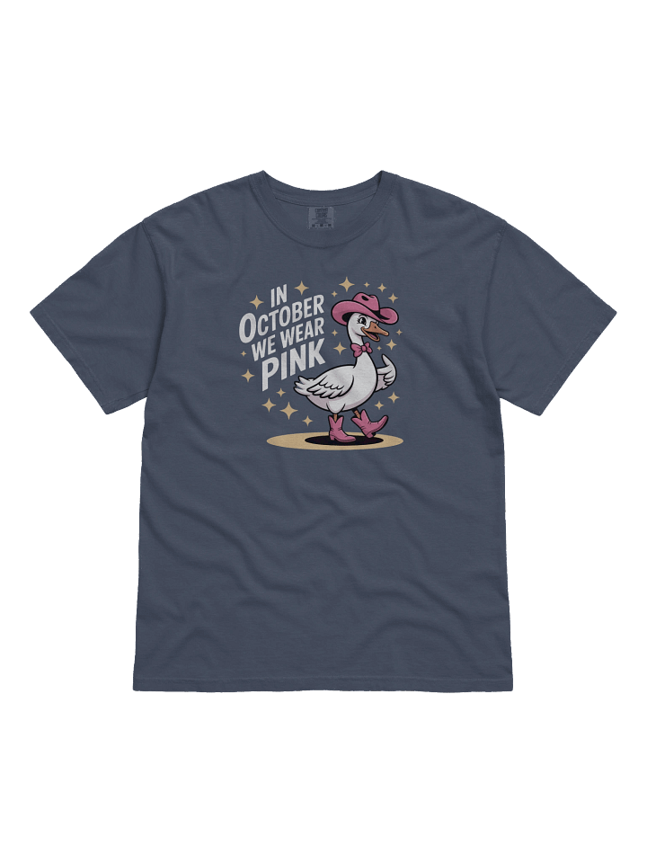 In October We Wear Pink Cowgirl Goose T-Shirt product image (2)