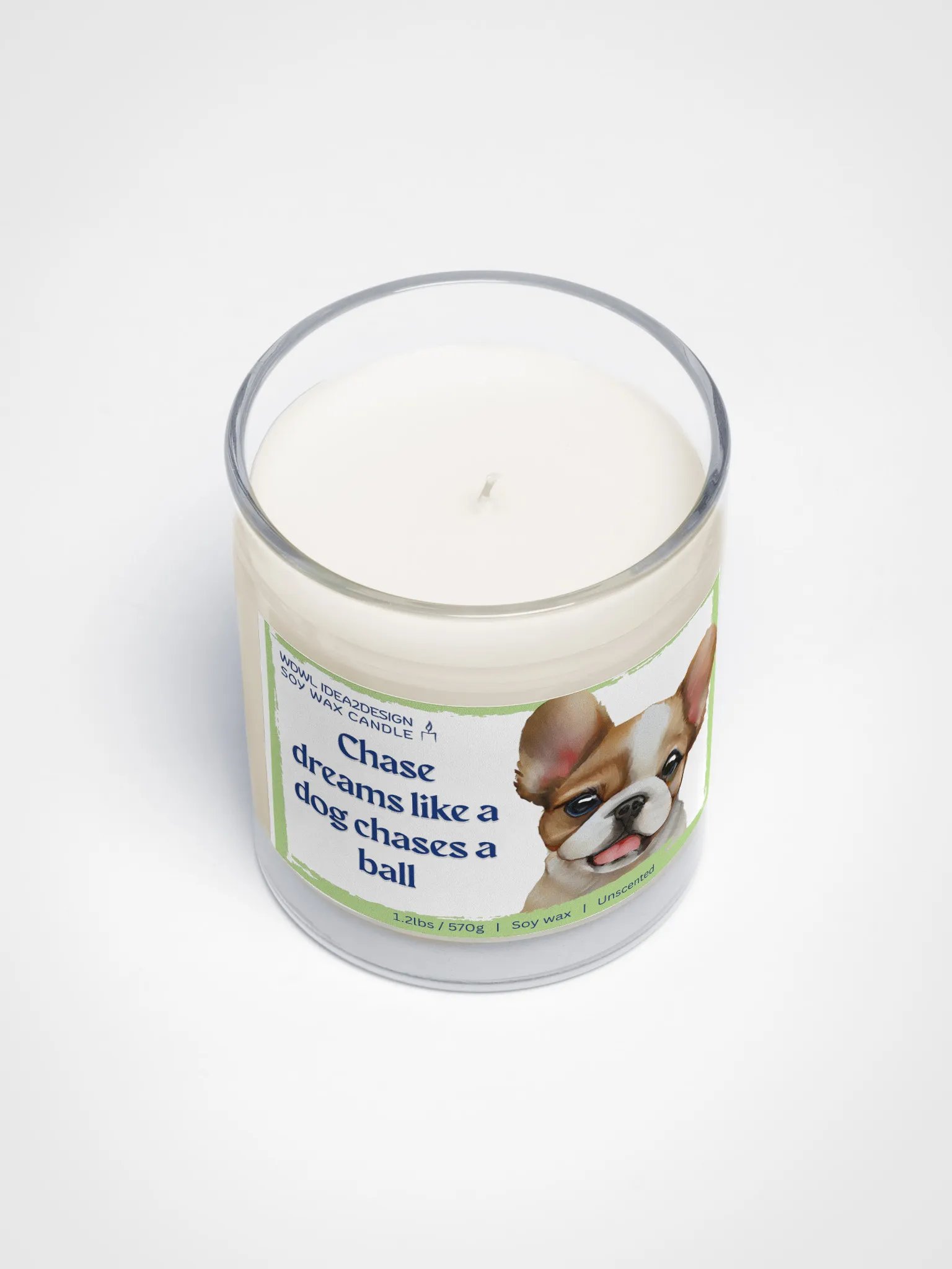 French Bulldog Dog Lover Best Gift, Large Capacity, Great Value & Eco-Friendly Candle – 1.2 lbs of Pure Serenity product image (3)
