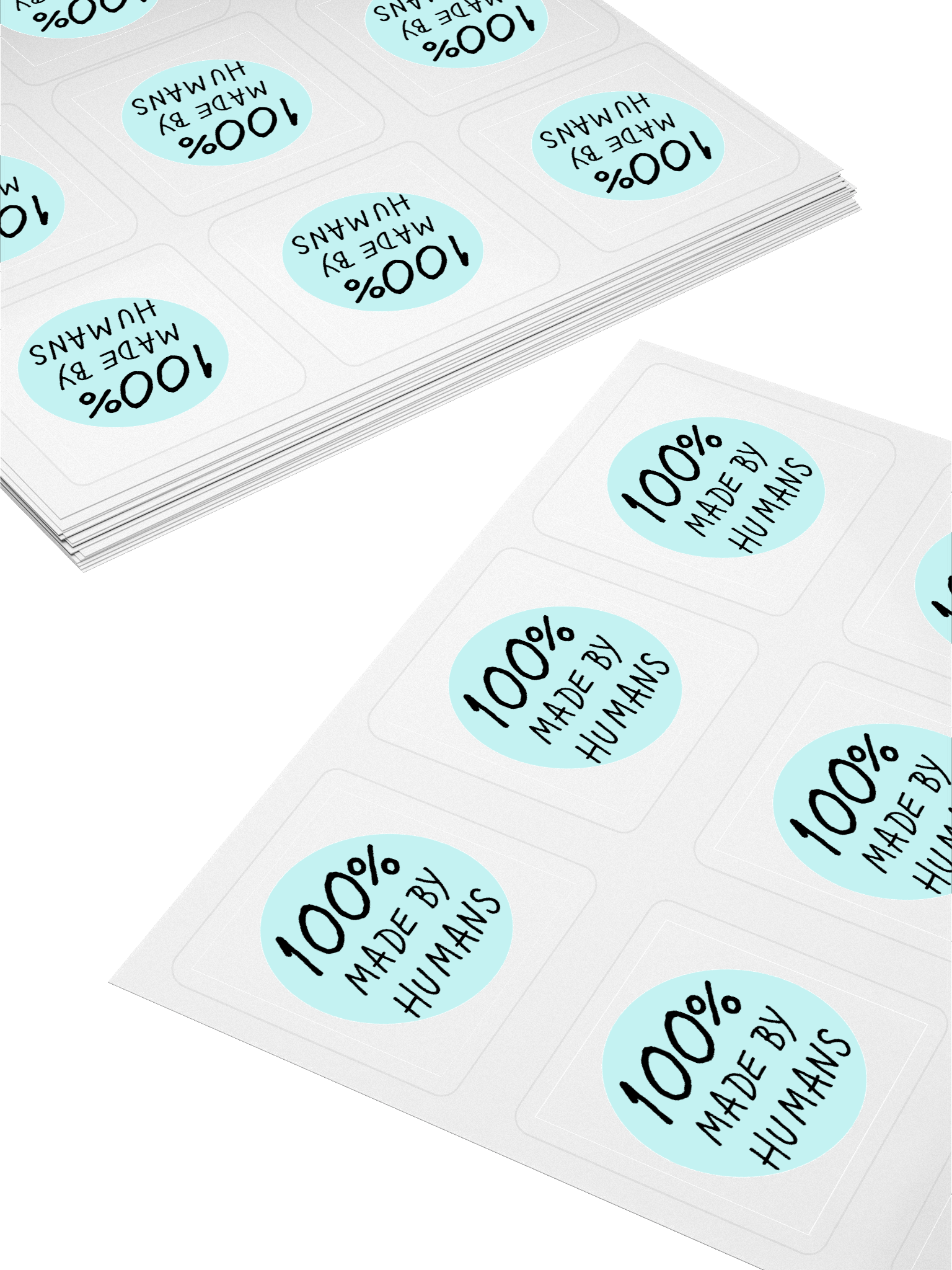 "100% Made By Humans" sticker product image (4)