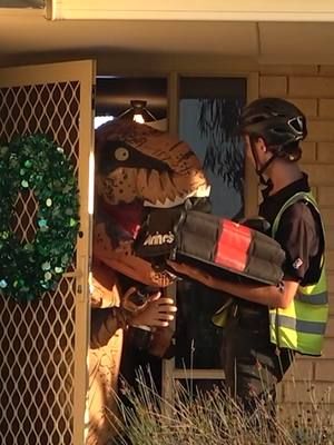 Dino Answers Delivery Driver