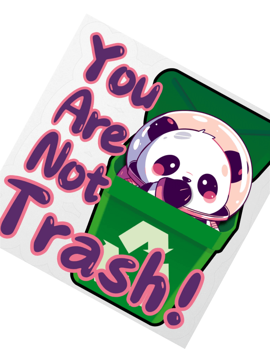 Not Trash Sticker product image (1)
