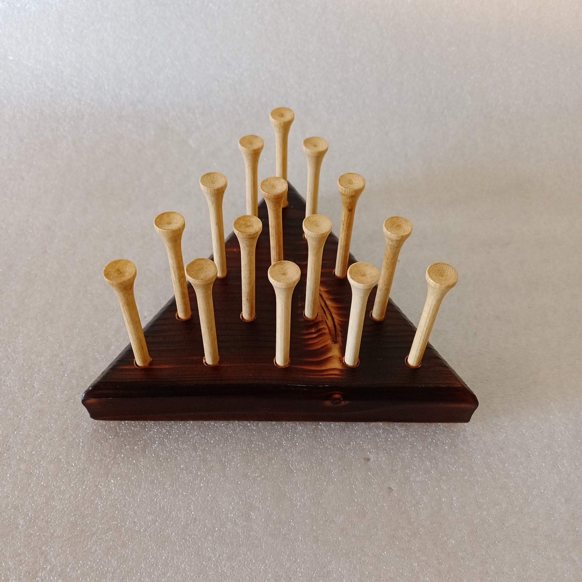 Triangle Peg Game with BURNT Base product image (4)