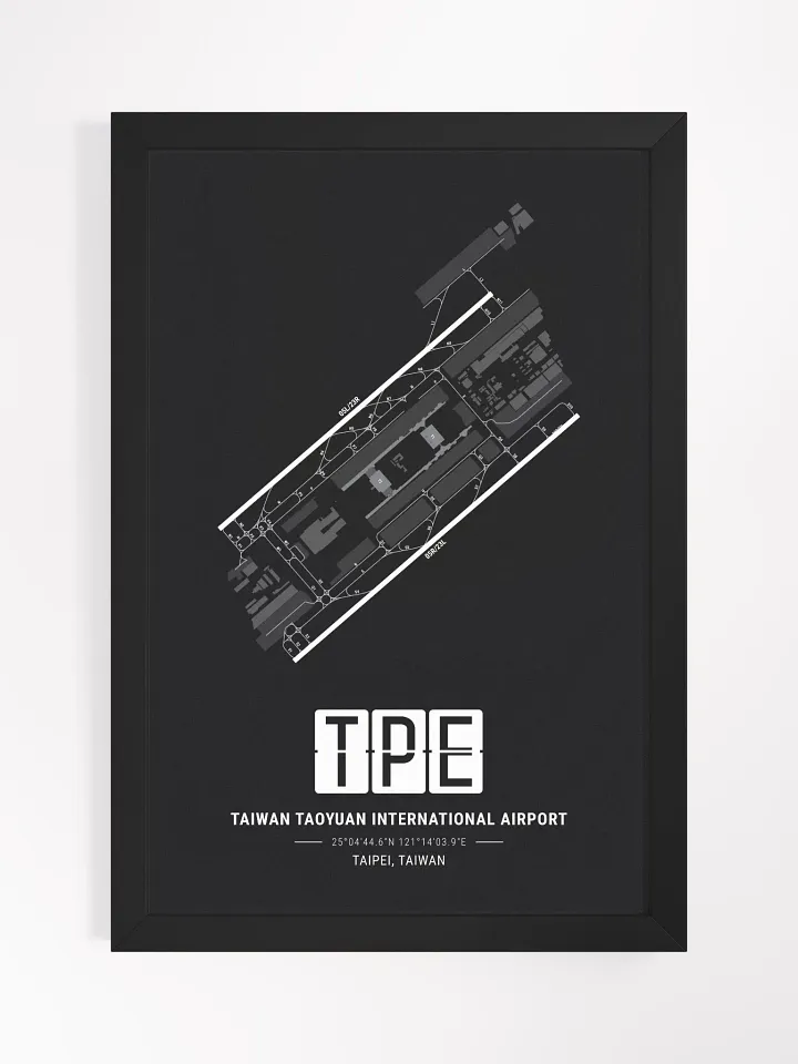 Framed Airport TPE Premium Map On Matt Paper product image (1)