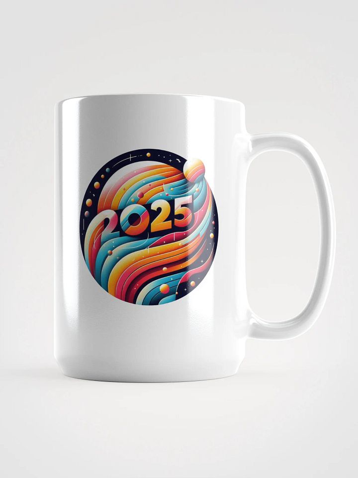 2025 Abstract Vision White Glossy Mug product image (1)