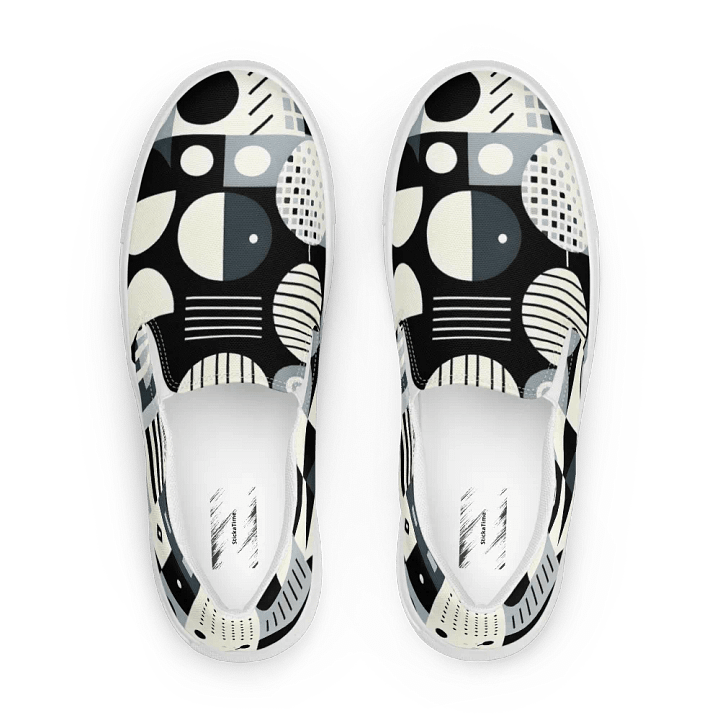 Abstract Geometric Men's Slip-On Shoes product image (1)
