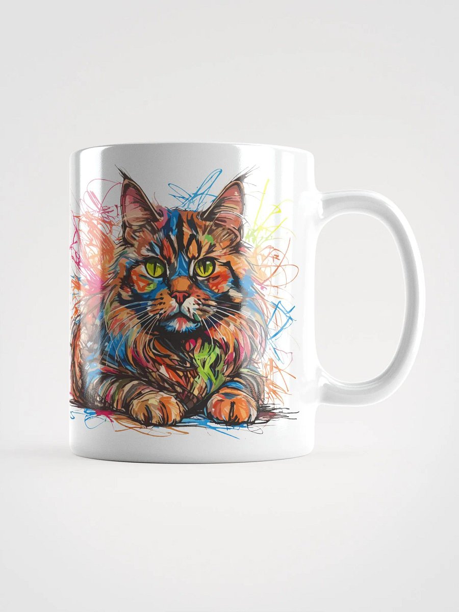 Graffiti Scribbles Cat 9 , Mug product image (1)