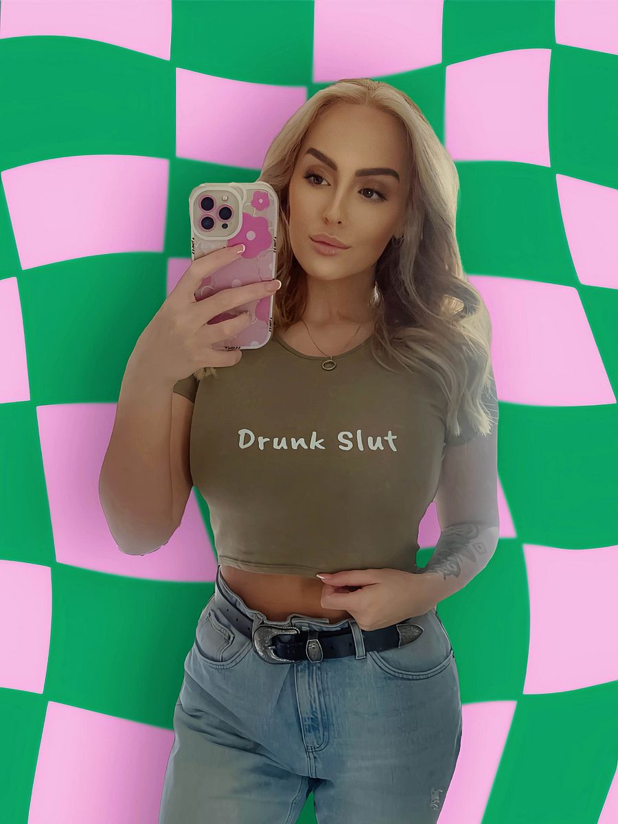 Drunk slut crop product image (2)