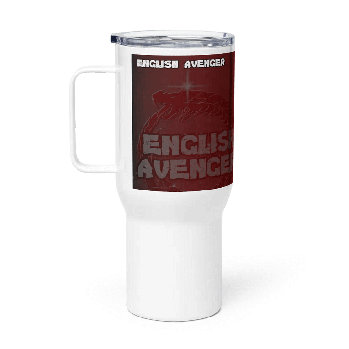 English Avenger Channel Logo Graphic Travel Mug with Handle product image (1)