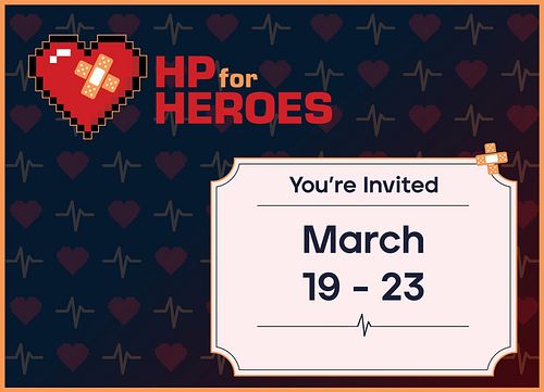 HP for Heroes has begun! ❤️🩹

We're raising funds for new GO Karts, and care packages for nurses.

Check out the streams from...