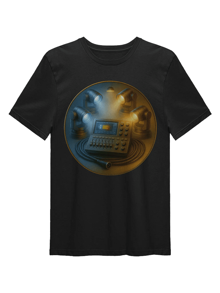 Theatrically Jerry: Light Console Black Cotton T-Shirt product image (1)
