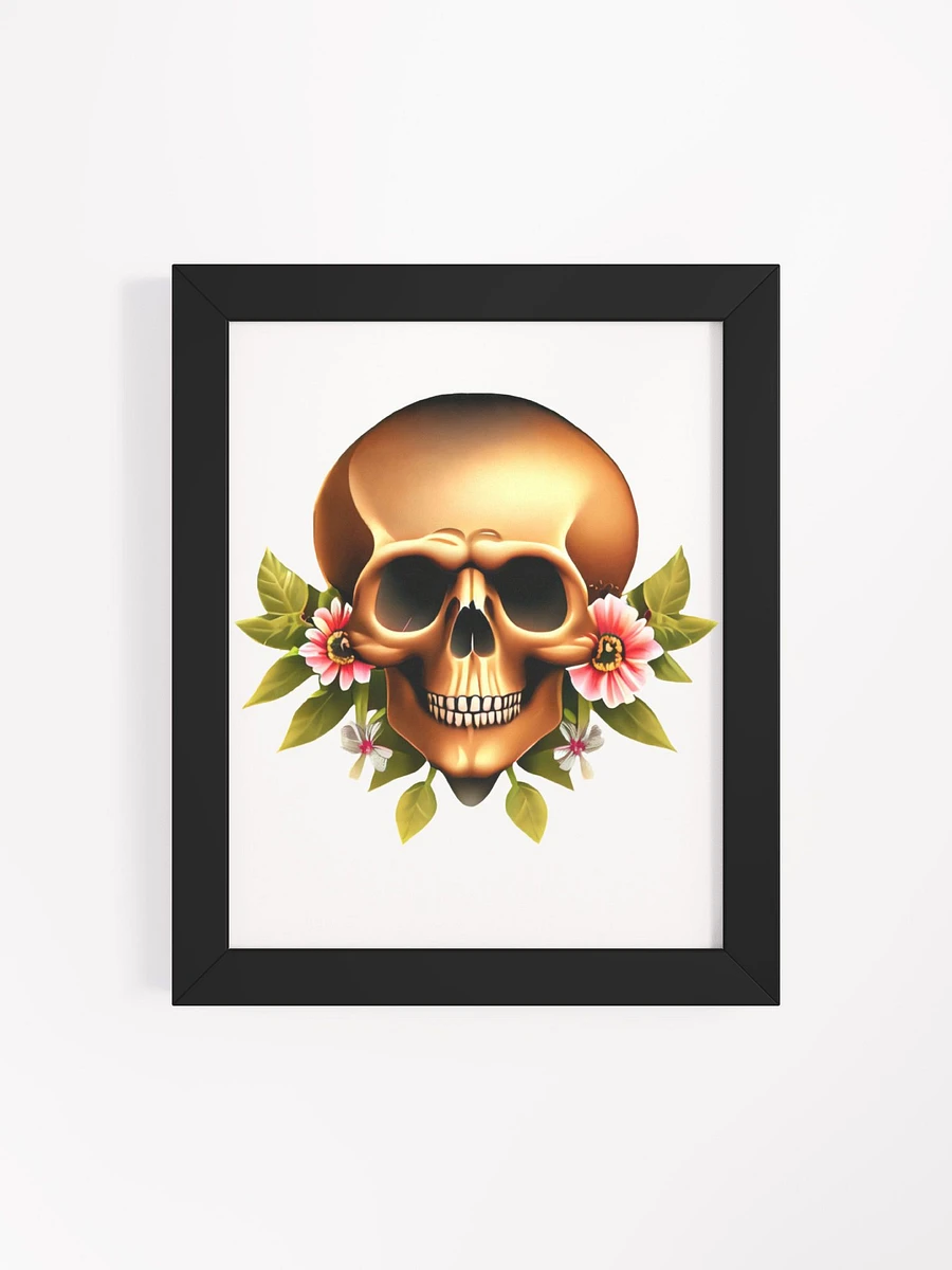 Skull with Nice Flowers Skull, skulls, skull art design, skeleton, skull and bones, scary, skull tattoo, artistic skull, human skull, dark skull, bones, Halloween, flowers product image (92)