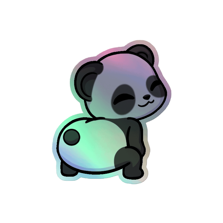 Panda Twerk Holographic Sticker product image (2)