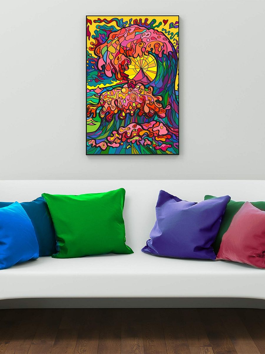 Sunset Wave: Enhanced Matte Poster – Ocean Wave product image (14)
