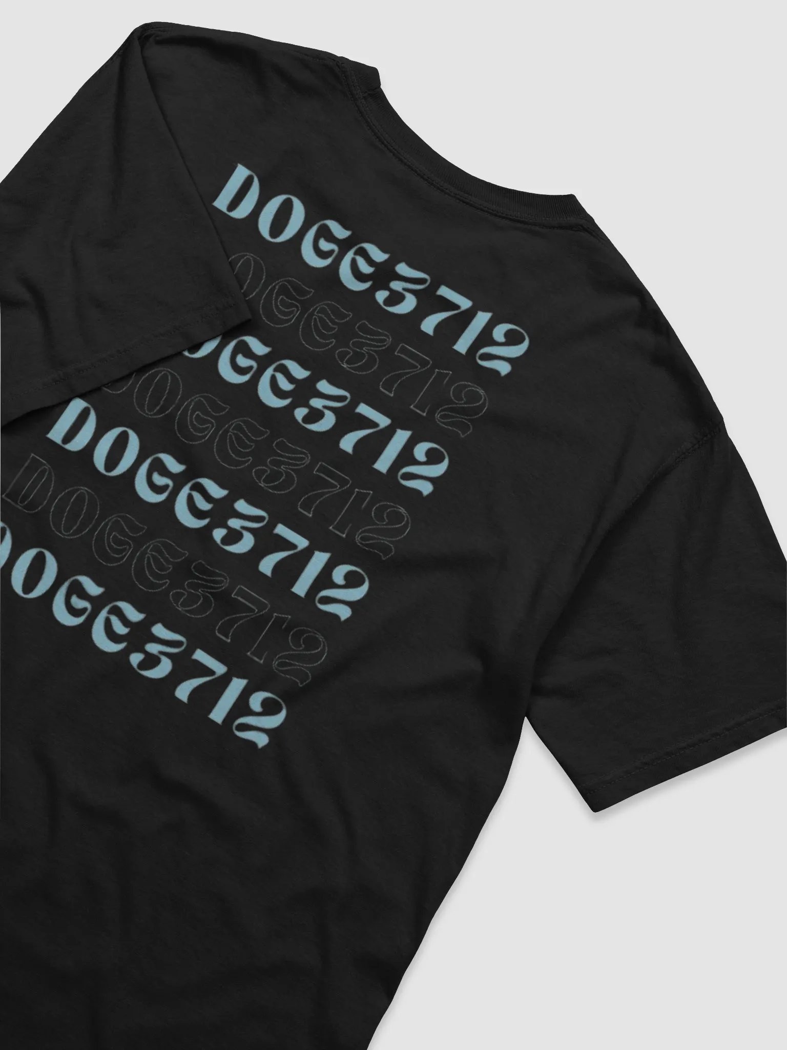 Doge3712 T-Shirt mit schrift backprint product image (4)