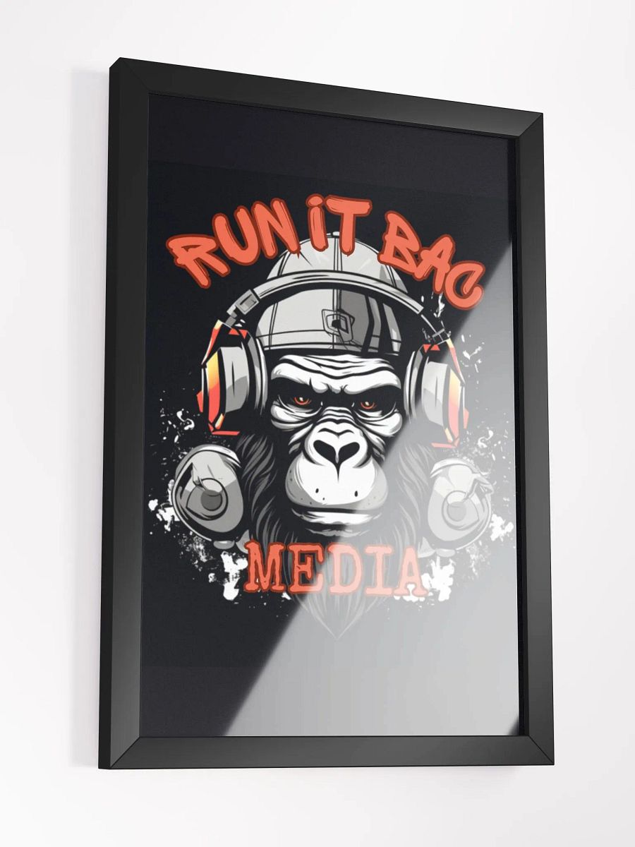 RUN It BAC Media Wall Poster Black product image (3)