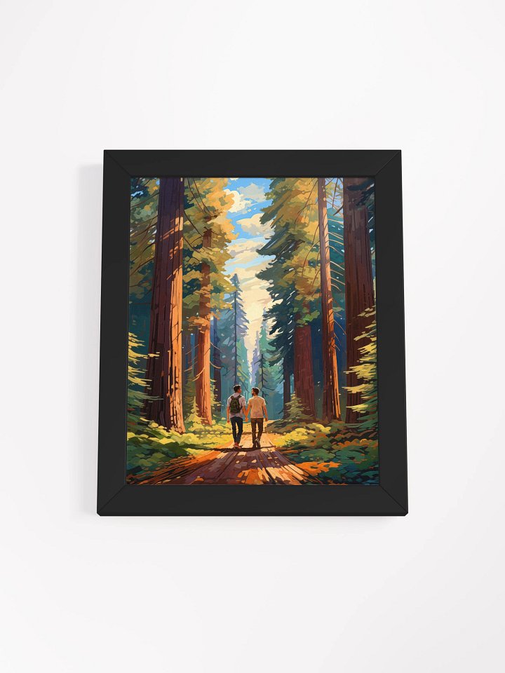 Seeing The Redwoods Together - Gay Couple Studio Framed Print product image (3)