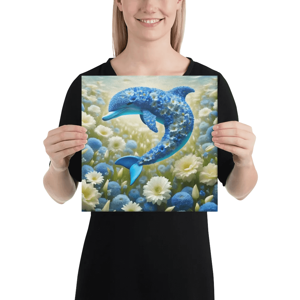 Flower Dolphin Wall Art product image (3)