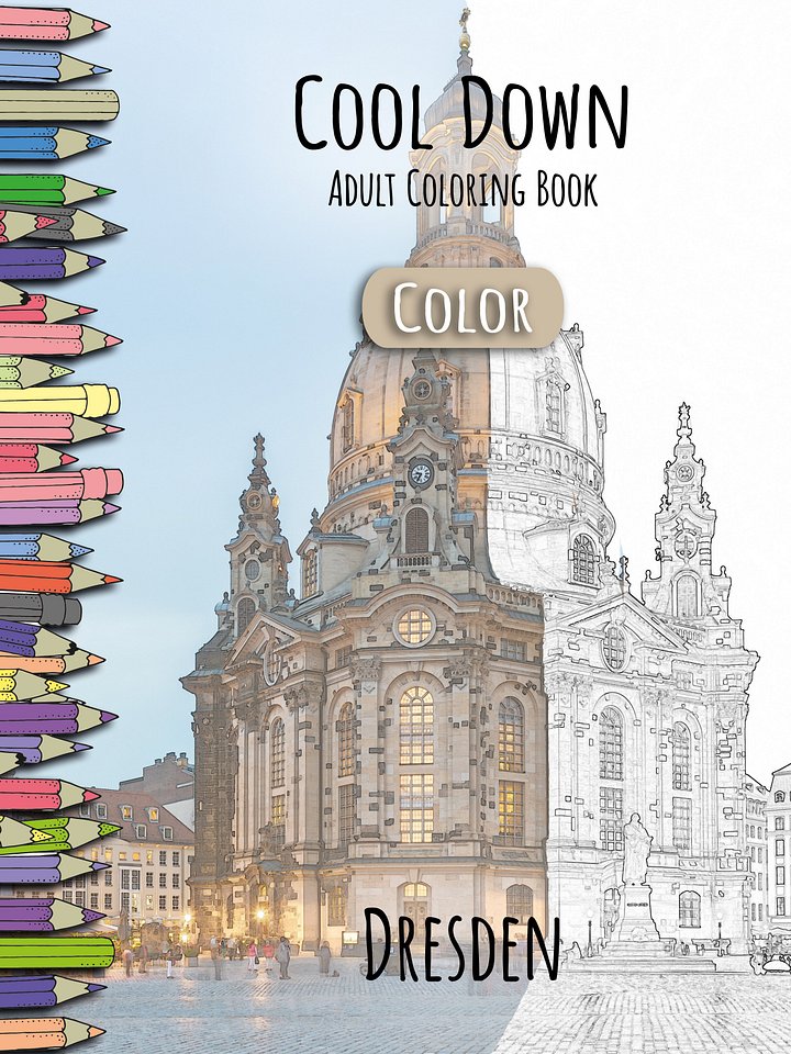 Cool Down [Color] | Adult Coloring Book: Dresden product image (1)