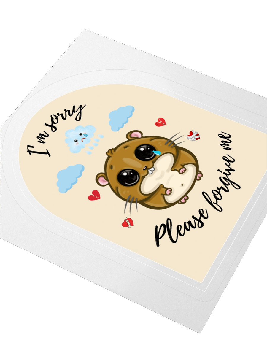 I’m Sorry – Sad Hamster Apology Sticker product image (3)