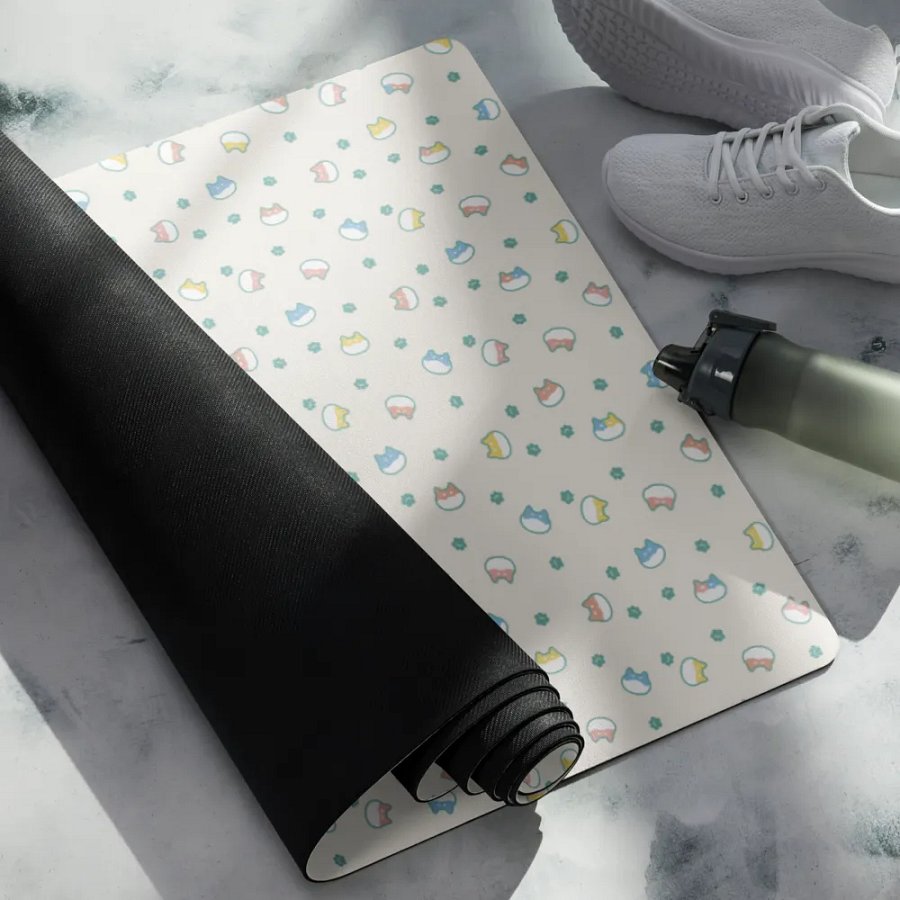 Scattered Shiba Inu Yoga Mat product image (4)