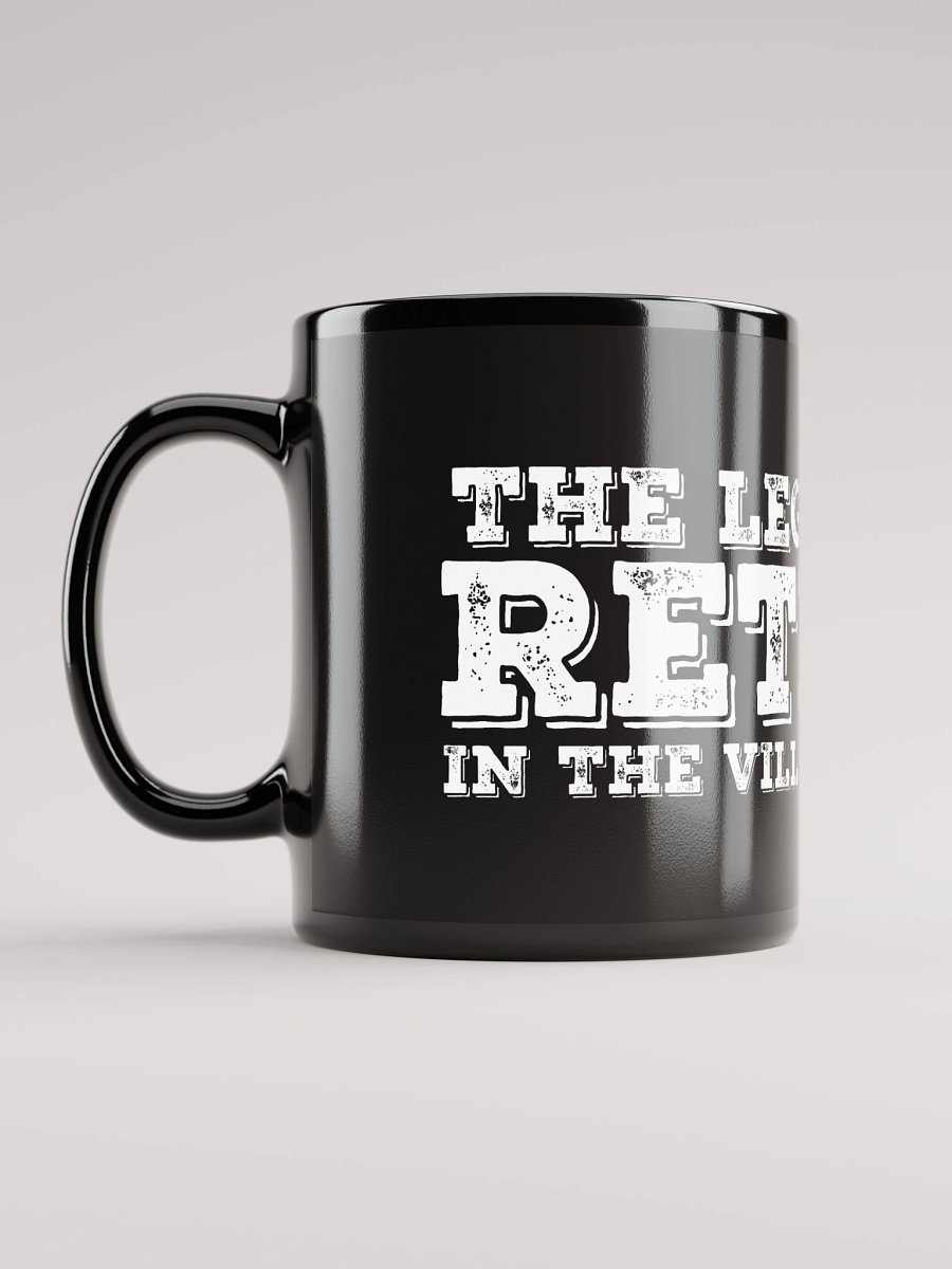 Black mug (The Legend Has Retired) product image (12)