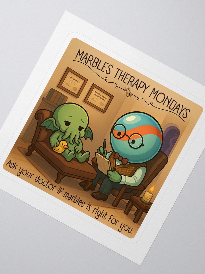Marble Therapy Mondays™ Sticker product image (2)