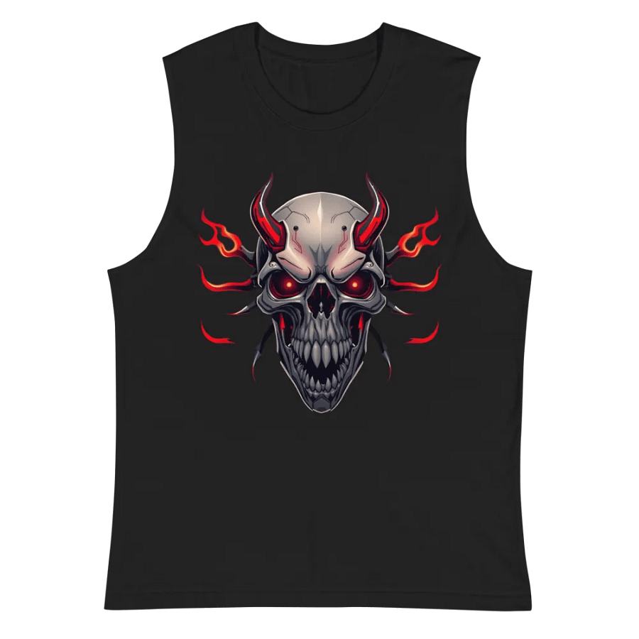 Menacing Skull Muscle Tank Bella+Canvas (Men's) product image (2)