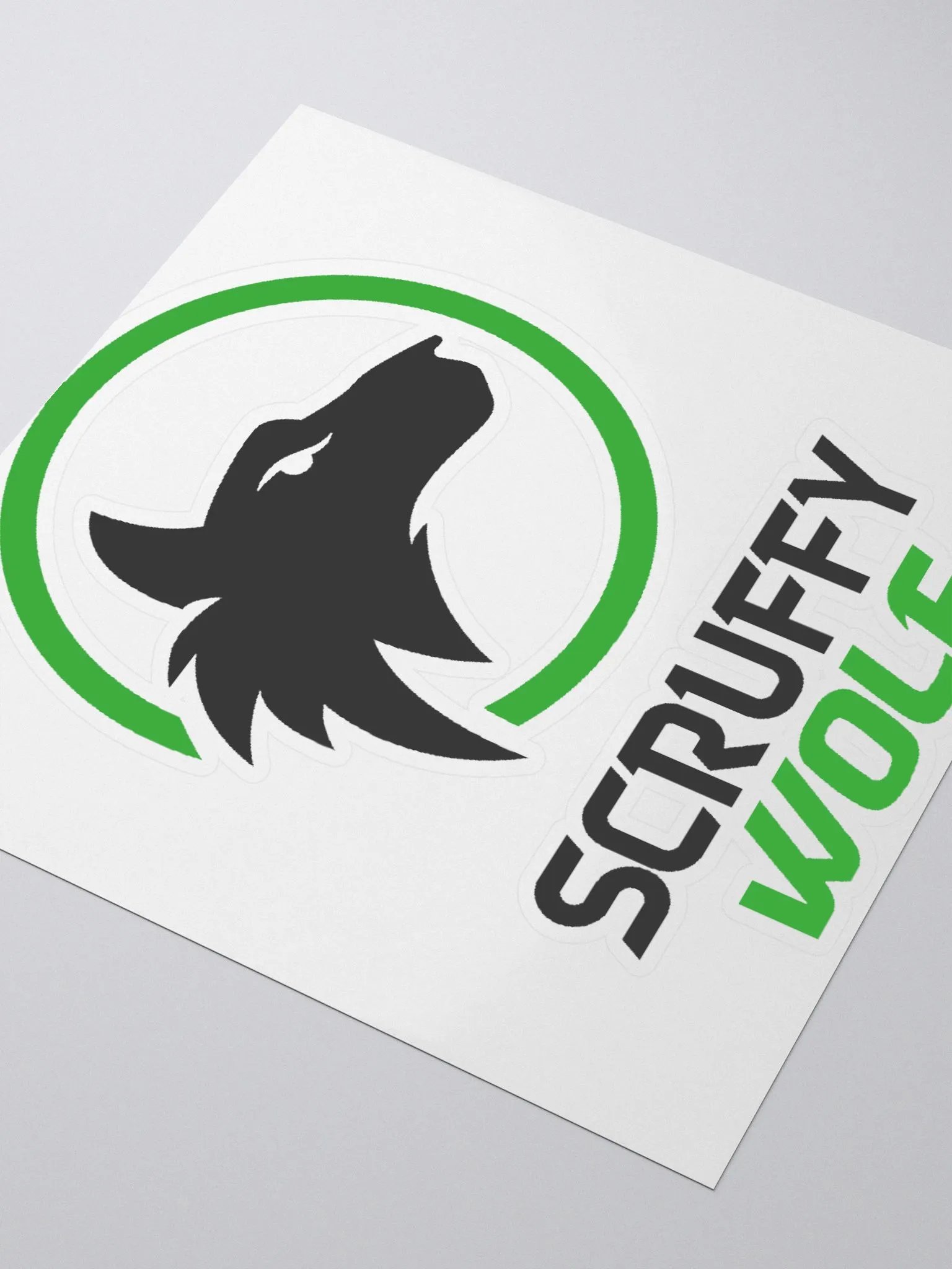 ScruffyWolf v2 Sticker product image (3)