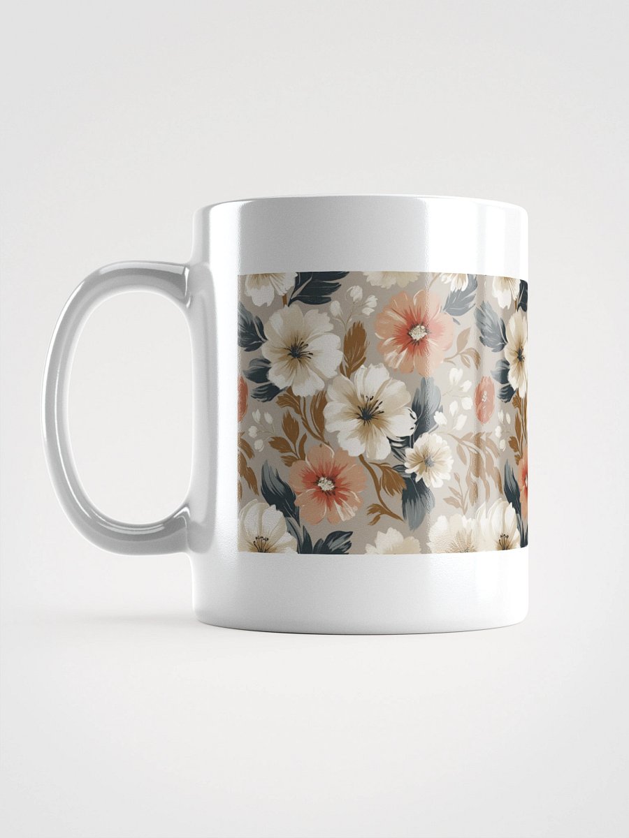 Floral Harmony White Glossy Mug product image (17)