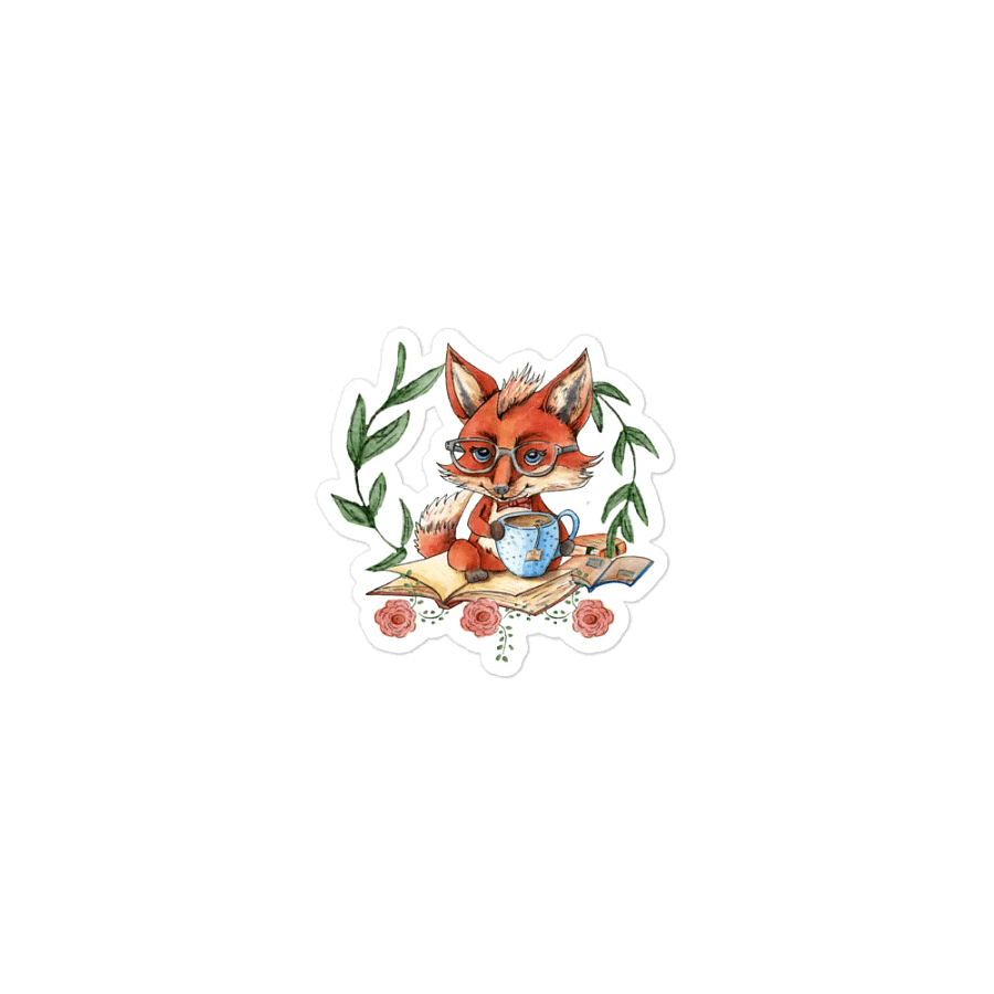 Tea Time Fox Magnet product image (1)